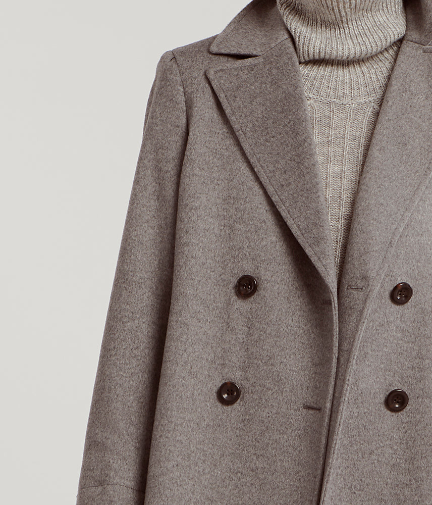 Overcoat short and silky hair MAGDA/78033/423