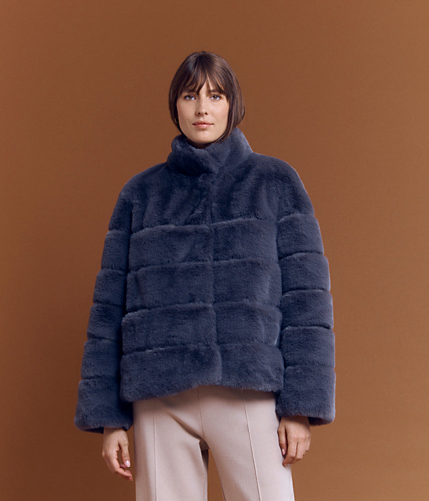 Veste courte en fausse fourrure MEGEVE84/84256/421
