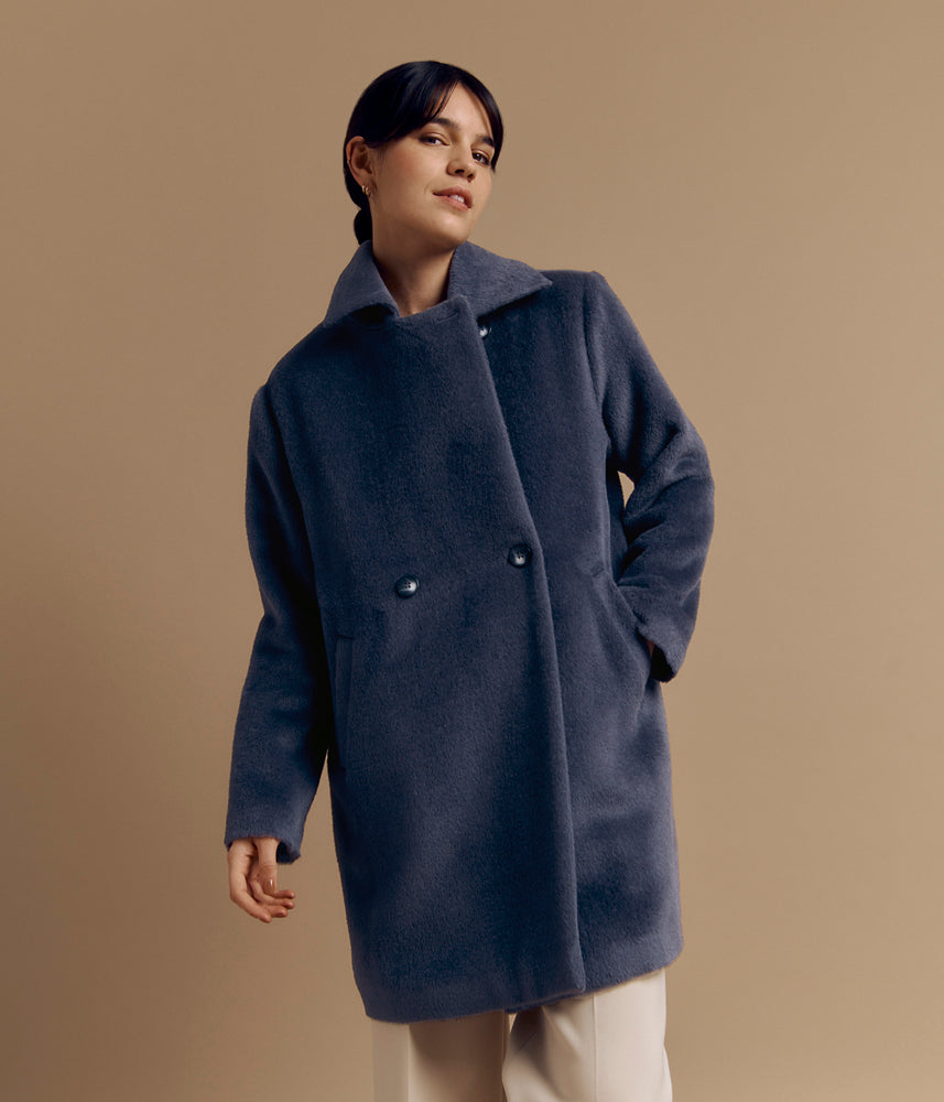 Coat lined in wool and alpaca MELISSA/84161/303