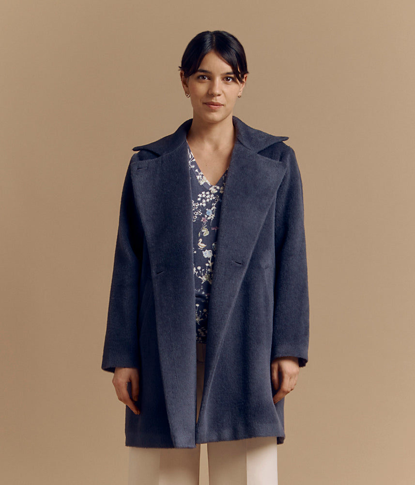 Coat lined in wool and alpaca MELISSA/84161/303