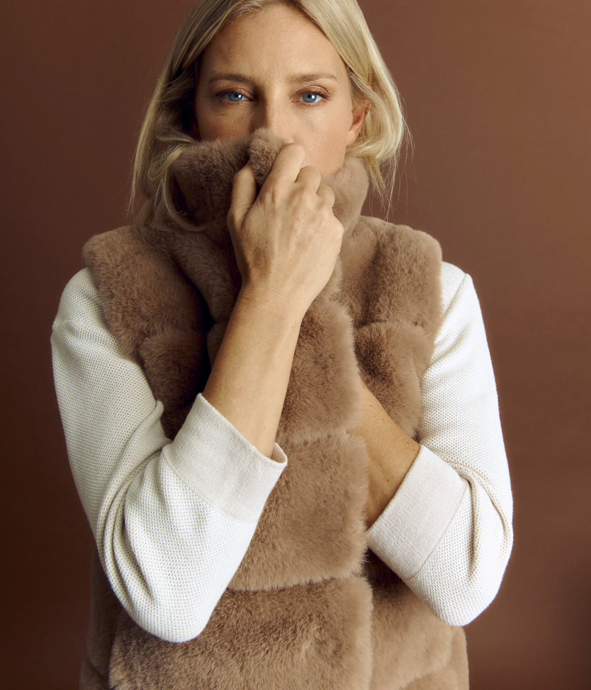 Faux fur jacket MERIBEL/84257/009