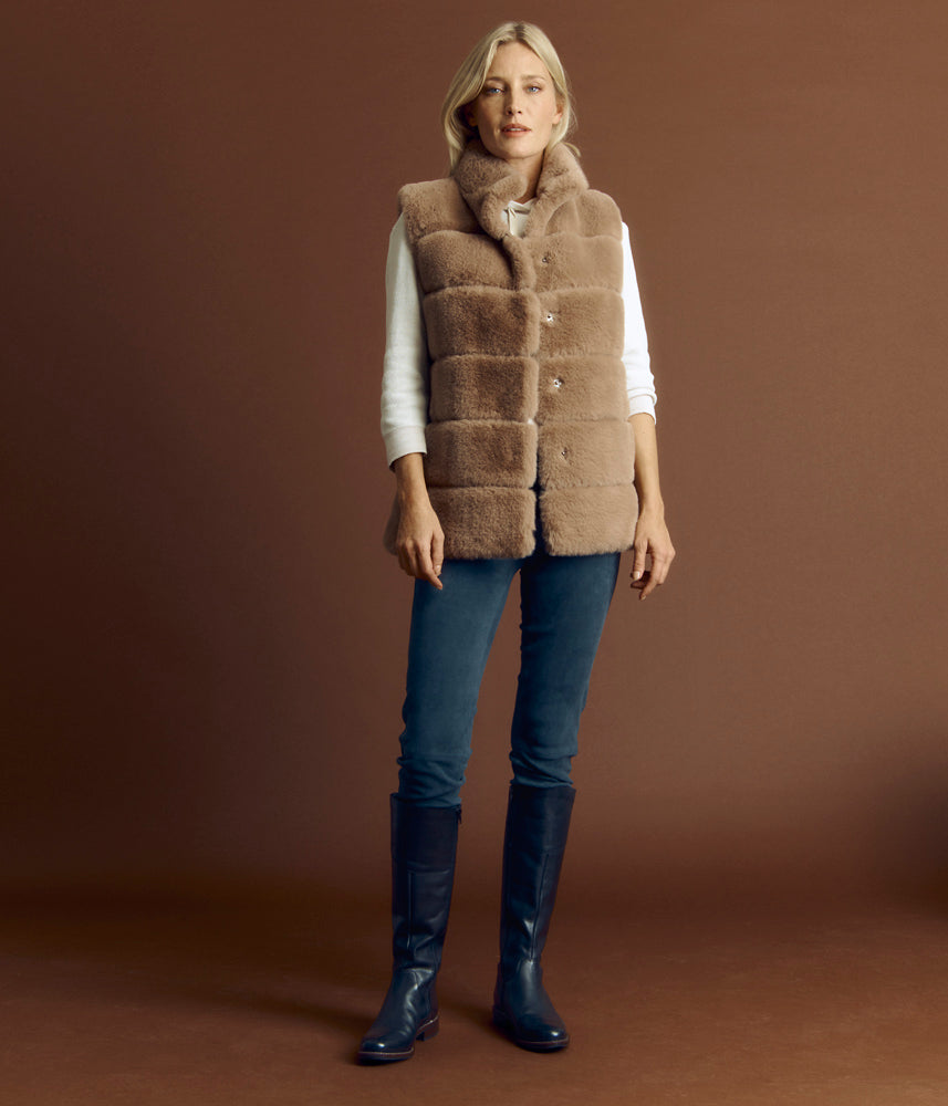 Faux fur jacket MERIBEL/84257/009