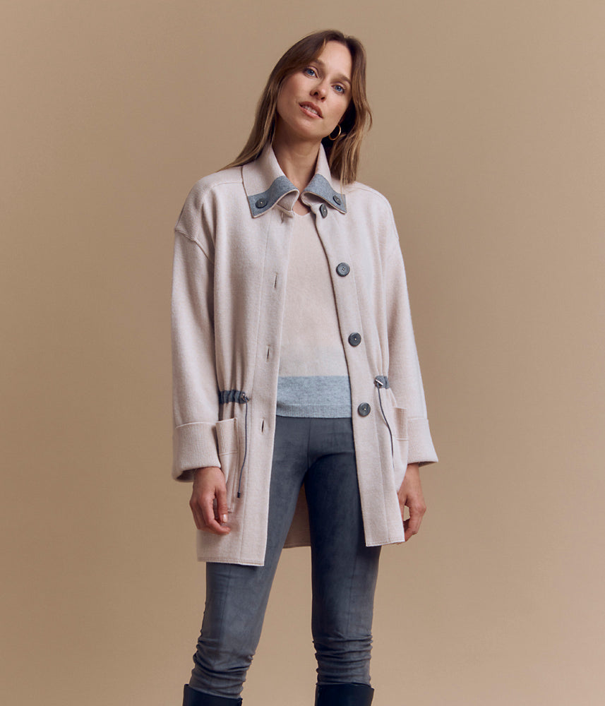 Merino wool and cashmere coat NAKAI/84115/781