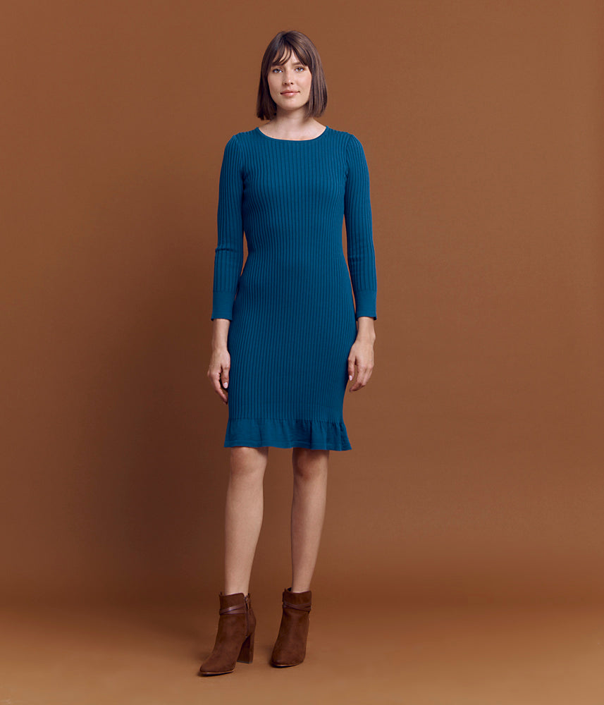 Merino wool knit dress OBAN/84130/260