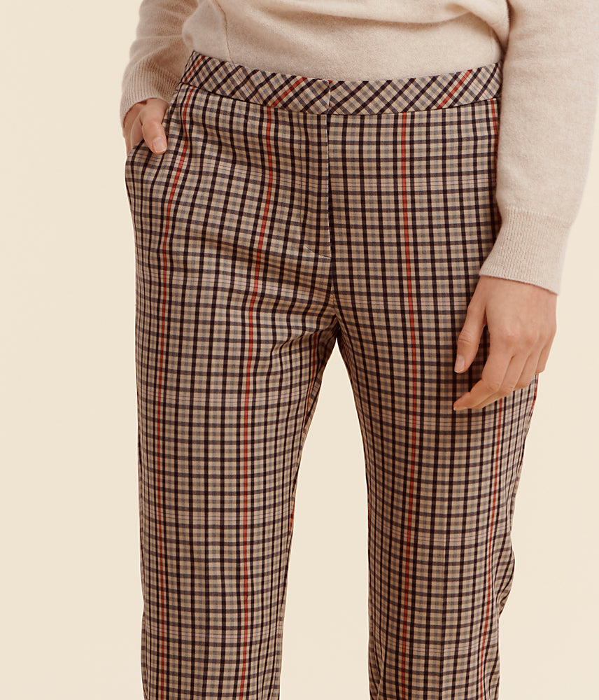 Pantalon en gabardine stretch écologique PADELTA/78094/538