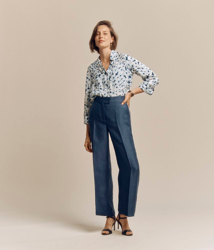 Pantalon droit envers satin PALISTAR/81210/317