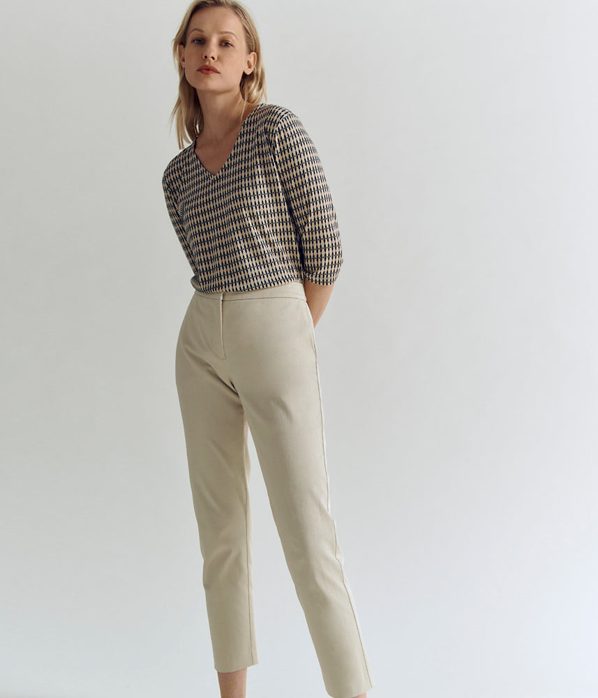 Pantalon 7/8ème en coton stretch PICOLINO83/83197/017