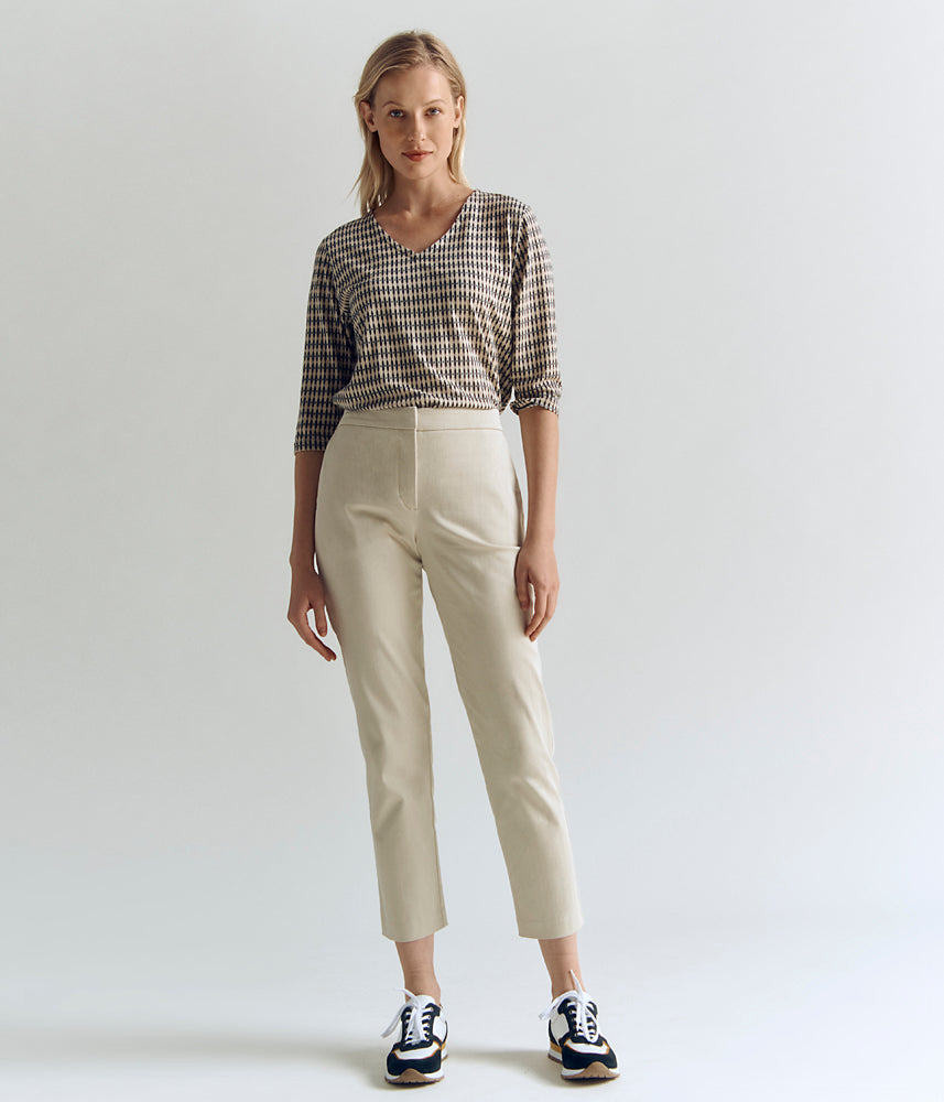 Pantalon 7/8ème en coton stretch PICOLINO83/83197/017