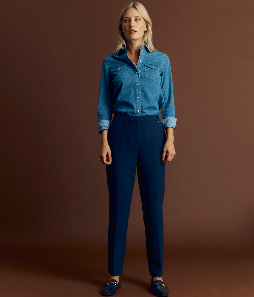 Pantalon pli cassé POUDUP/84150/317