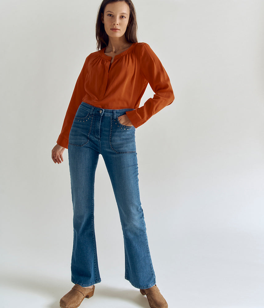 Vaqueros acampanados PYTRESSE-BIS/83280/317