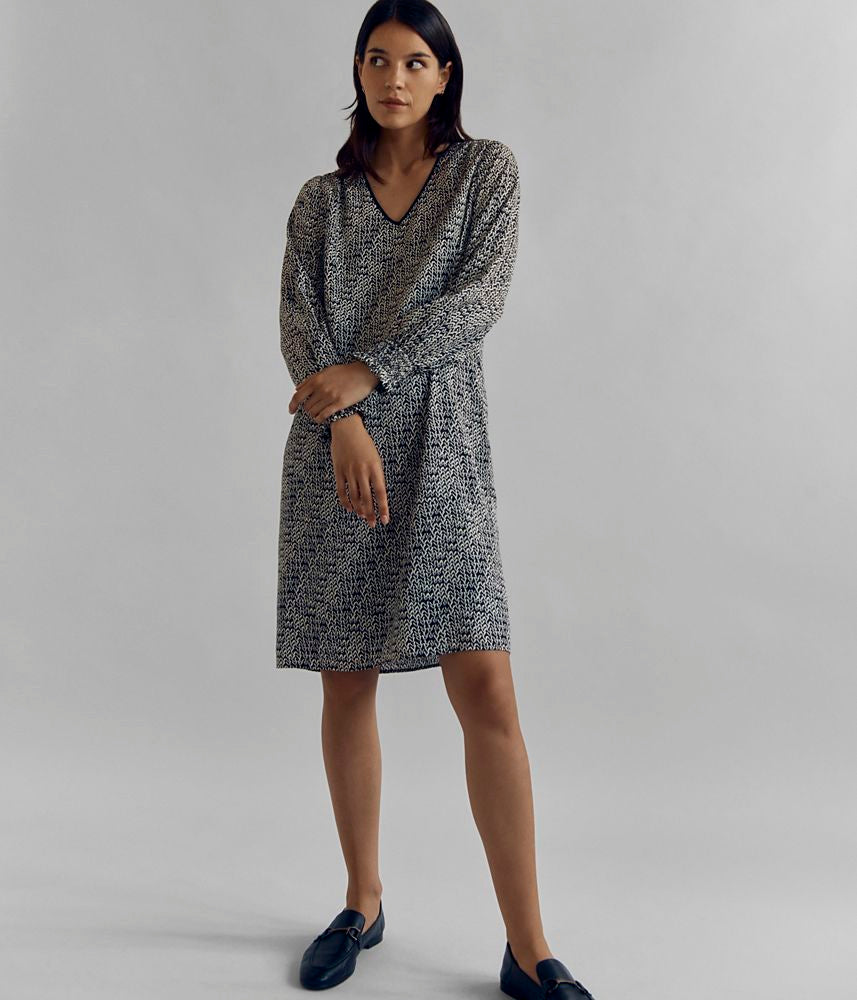 Vestido fluido estampado REFLETINE/82191/671