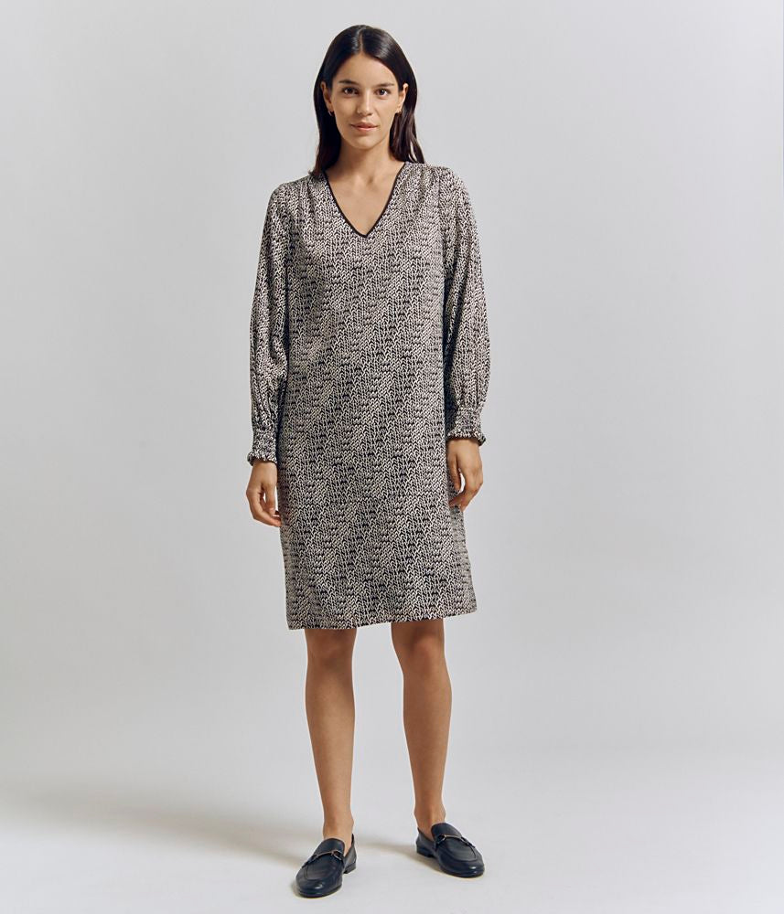 Vestido fluido estampado REFLETINE/82191/671