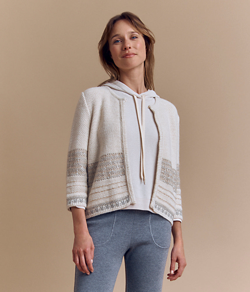 Chaqueta de lana merino y alpaca VANILLE/84010/761
