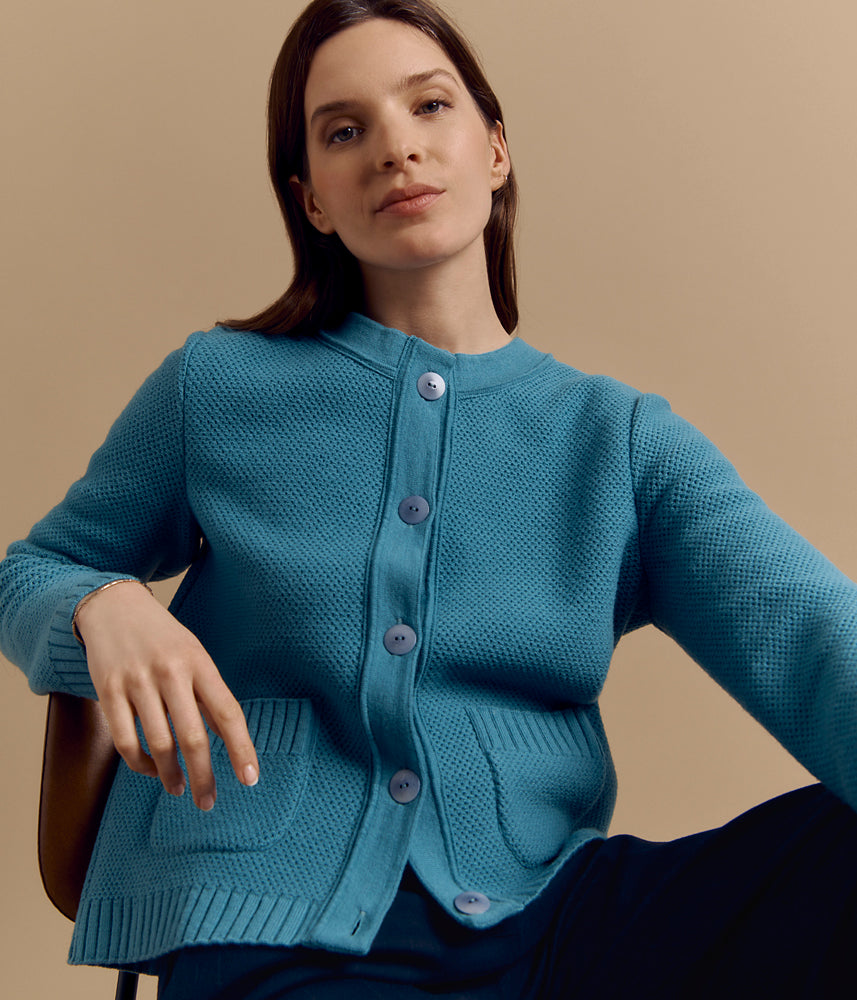 Merino wool knit jacket VOLIA/84171/295